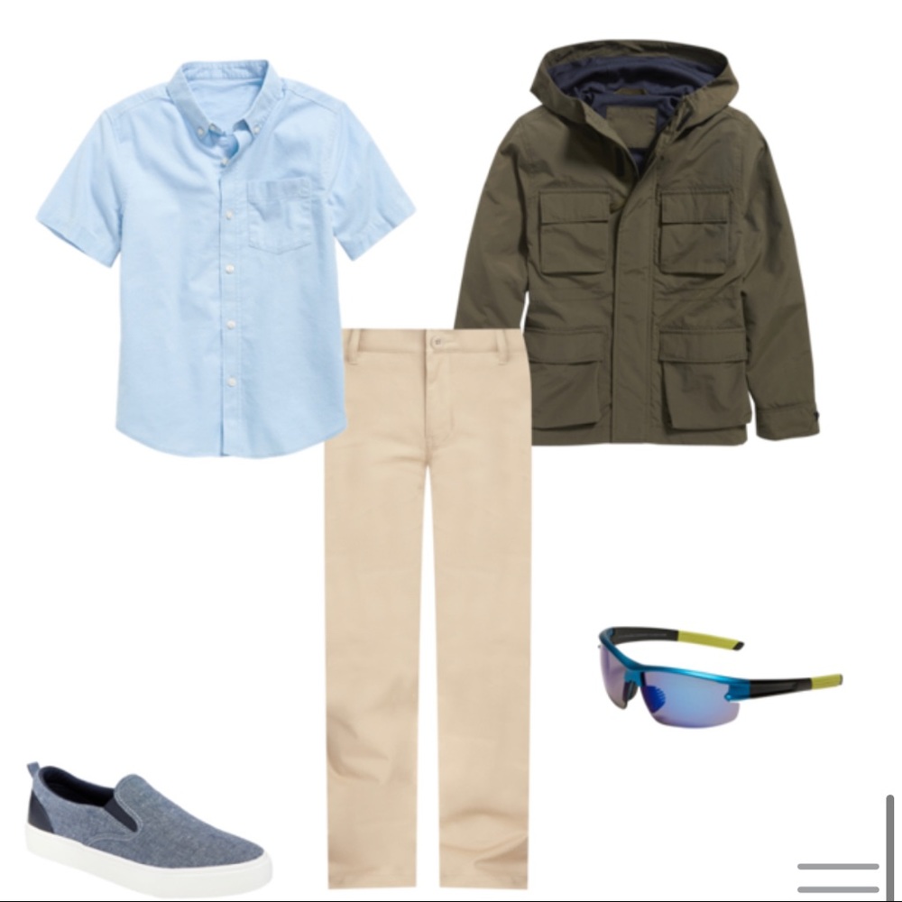 Old Navy Straight Built-In Flex Uniform Pants Boys